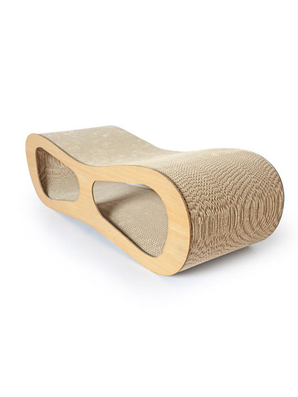 Wood Surface Cat Scratcher Cardboard