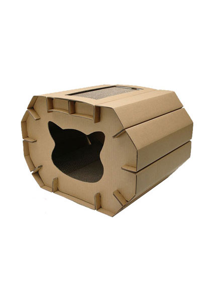 Luxury Cat House with Scratching Boards